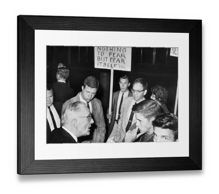 Framed Print : Students Protesting The John Birch Society Framed Print : Students Protesting The John Birch Society
