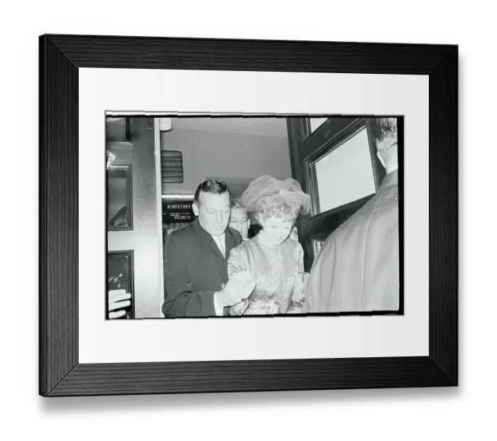 Framed Print : Lucille Ball and Gary Morton on Their Wedding Day Framed Print : Lucille Ball and Gary Morton on Their Wedding Day