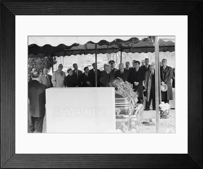 Framed Print : Funeral for Sam Rayburn Framed Print : Funeral for Sam Rayburn