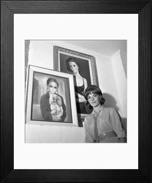 Framed Print : Painting Natalie Wood Framed Print : Painting Natalie Wood