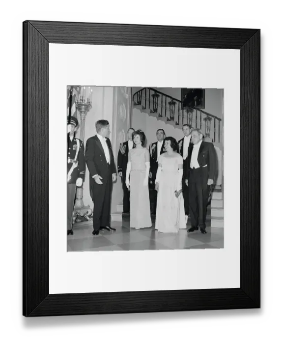 Framed Print : Portrait of Guests Attending President Kennedy's State Dinner Framed Print : Portrait of Guests Attending President Kennedy's State Dinner