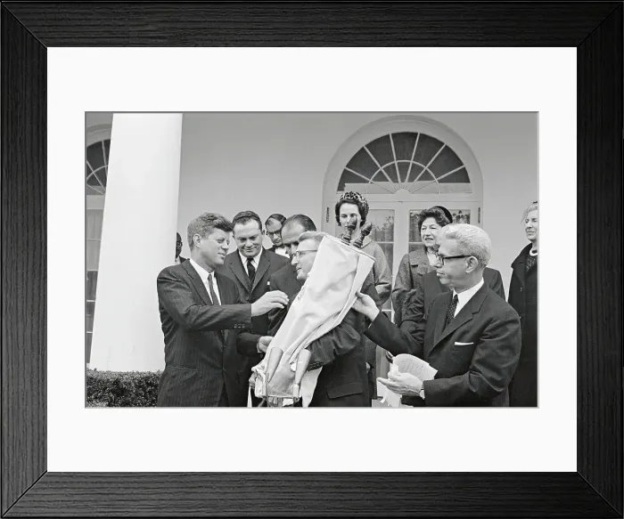 Framed Print : Rabbis Presenting Torah Scroll to President Kennedy Framed Print : Rabbis Presenting Torah Scroll to President Kennedy