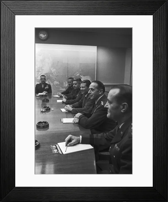 Framed Print : Untied States Joint Chiefs in Conference