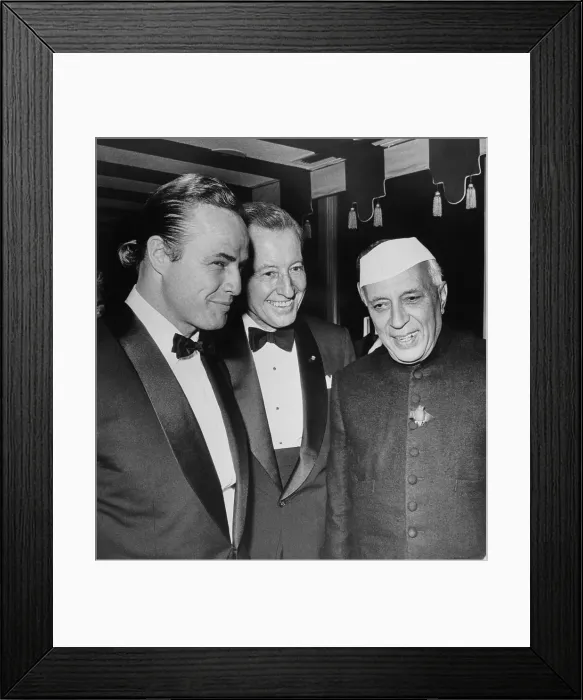 Framed Print : Marlon Brando Meeting Prime Minister Framed Print : Marlon Brando Meeting Prime Minister