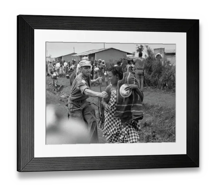Framed Print : Refugee Camp, Congo Framed Print : Refugee Camp, Congo