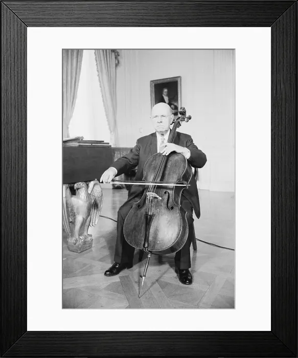 Framed Print : Pablo Casals at the White House Framed Print : Pablo Casals at the White House
