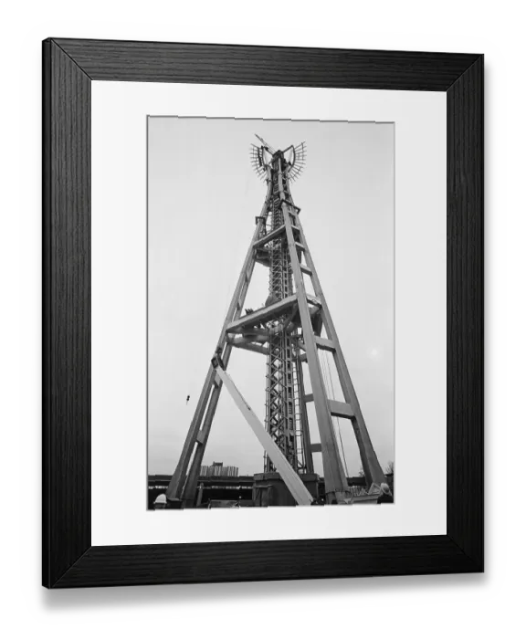 Framed Print : Constructing Seattle's Space Needle Framed Print : Constructing Seattle's Space Needle