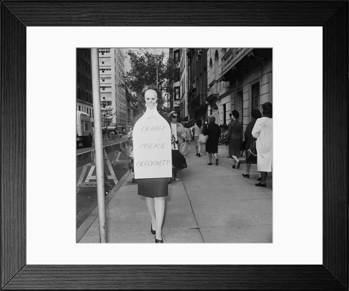 Framed Print : Women Protesting Nuclear Bomb Tests Framed Print : Women Protesting Nuclear Bomb Tests