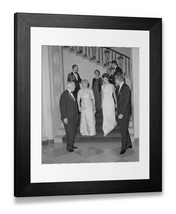 Framed Print : Guests Attending a White House Dinner Framed Print : Guests Attending a White House Dinner