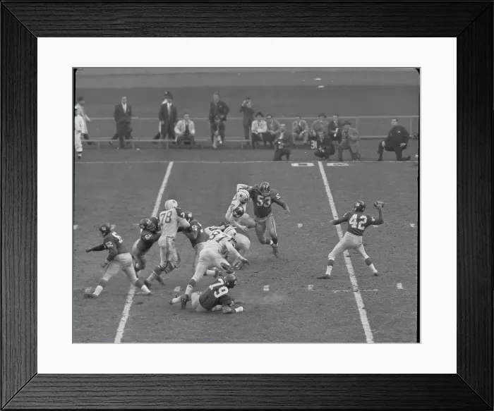 Framed Print : Charley Conerly Throwing Pass Framed Print : Charley Conerly Throwing Pass