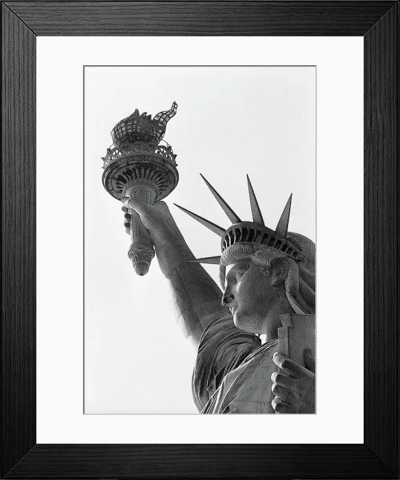 Framed Print : Detail of the Statue of Liberty by Frederic Auguste Bartholdi