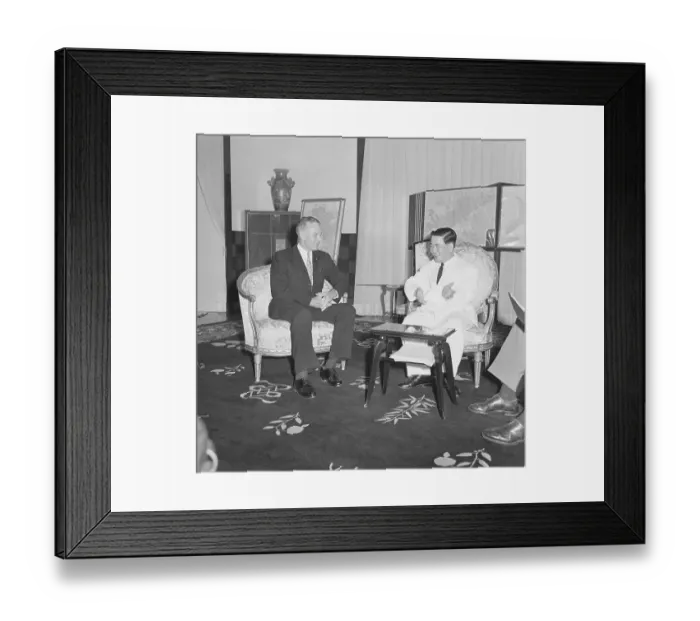 Framed Print : General Maxwell Taylor And Ngo Dinh Diem Framed Print : General Maxwell Taylor And Ngo Dinh Diem