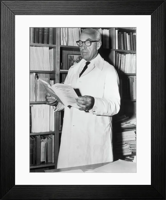 Framed Print : Sir John Carew Eccles Standing with Book Framed Print : Sir John Carew Eccles Standing with Book