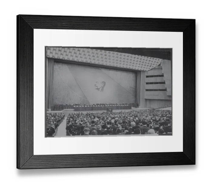 Framed Print : Soviet Delegates Meeting in Moscow Framed Print : Soviet Delegates Meeting in Moscow