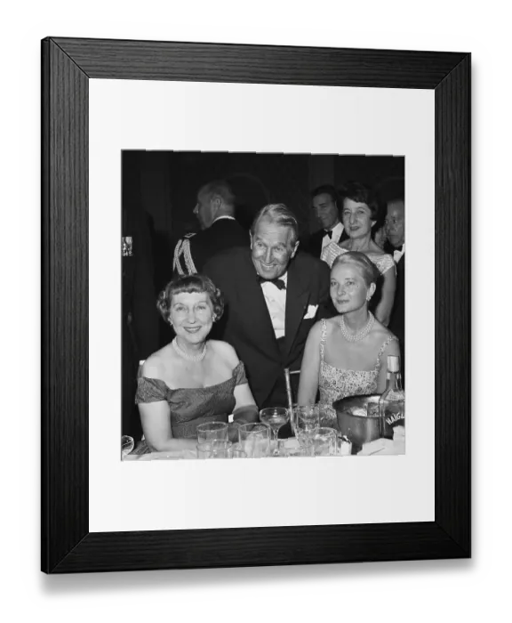 Framed Print : Mamie Eisenhower and Maurice Chevalier at Charity Ball Framed Print : Mamie Eisenhower and Maurice Chevalier at Charity Ball