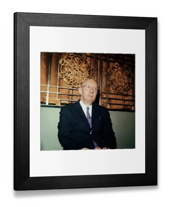 Framed Print : Nobel Prize Winner George Von Bekesy During Press Meet Framed Print : Nobel Prize Winner George Von Bekesy During Press Meet