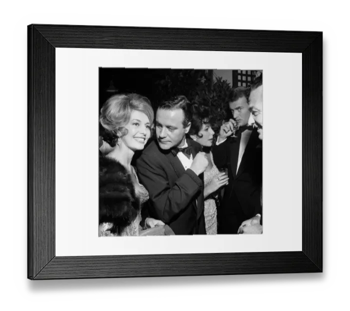 Framed Print : Actors at Party Celebrating Anniversary of the Movie Spartacus Framed Print : Actors at Party Celebrating Anniversary of the Movie Spartacus