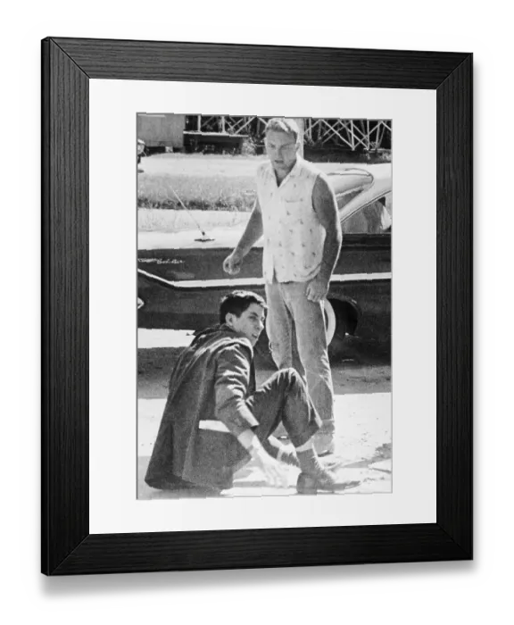 Framed Print : Attacker Standing Over Reporter Tom Hayden Framed Print : Attacker Standing Over Reporter Tom Hayden