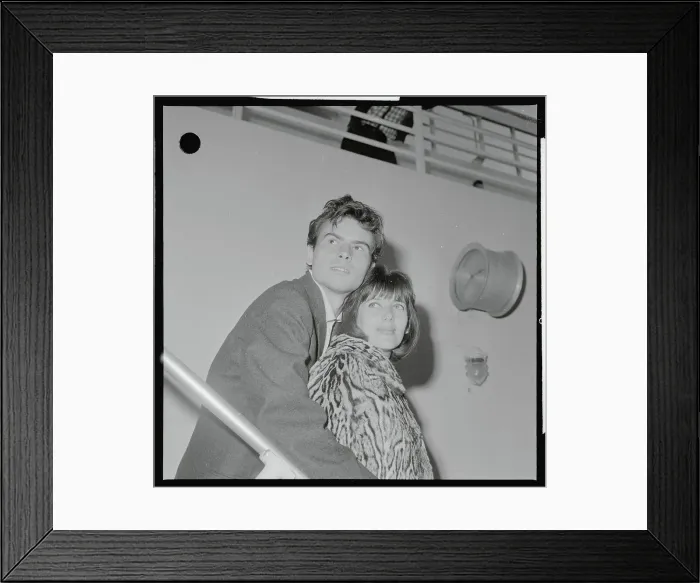 Framed Print : Horst Buchholz with Wife Miriam Bru Framed Print : Horst Buchholz with Wife Miriam Bru
