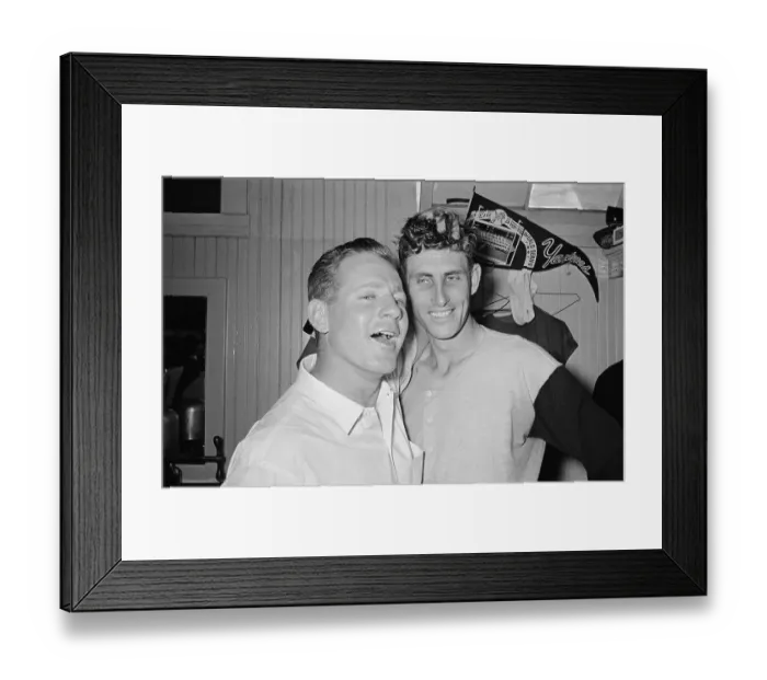 Framed Print : Whitey Ford with Jim Coates Framed Print : Whitey Ford with Jim Coates