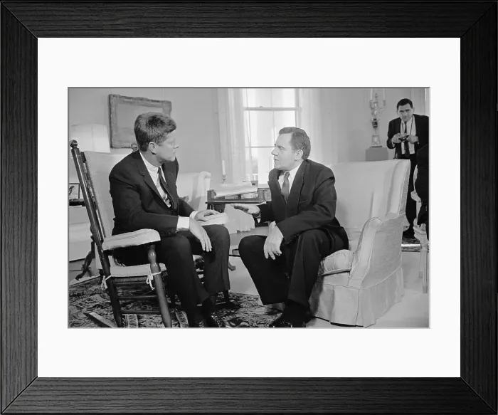 Framed Print : John F Kennedy Talking with Andrei Gromyko Framed Print : John F Kennedy Talking with Andrei Gromyko