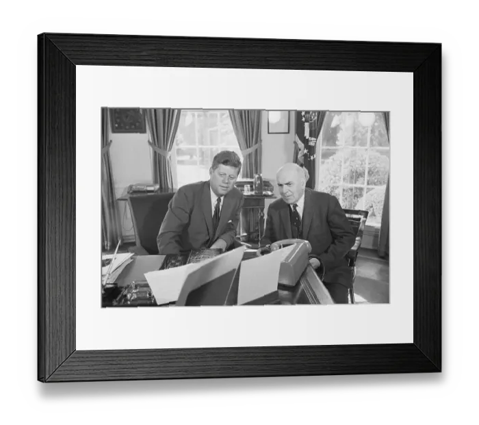 Framed Print : President Kennedy With John McCloy