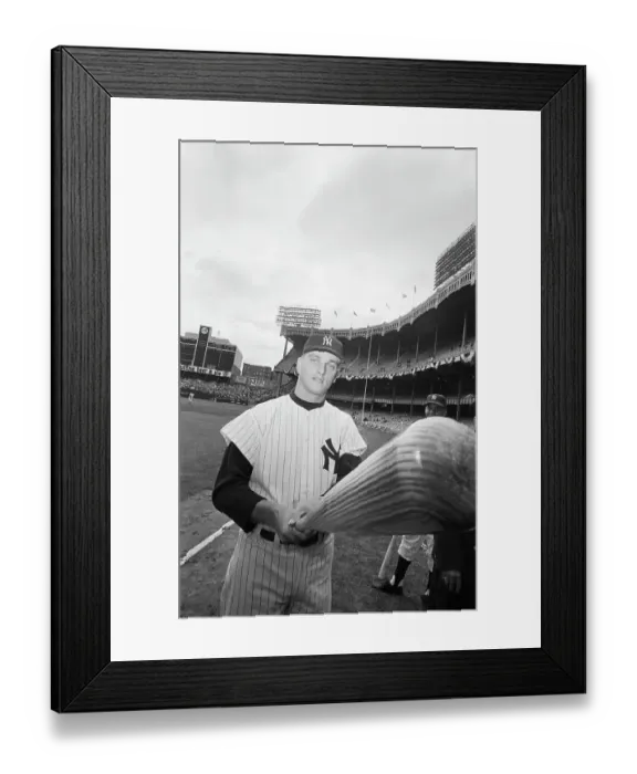 Framed Print : Roger Maris and His Bat, 1961 Framed Print : Roger Maris and His Bat, 1961