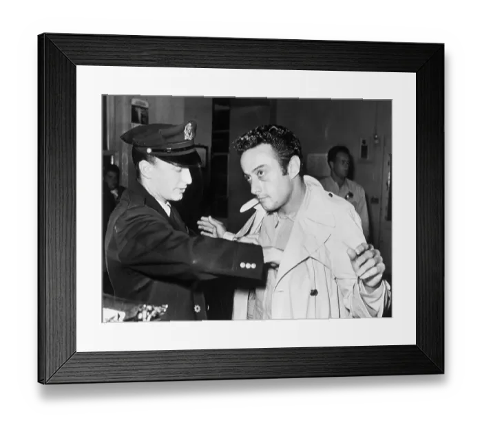 Framed Print : Policeman Searching Comic Lenny Bruce Framed Print : Policeman Searching Comic Lenny Bruce