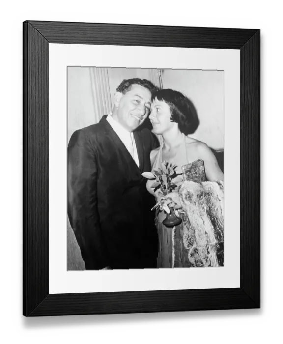 Framed Print : Louis Prima Posing with wife Keely Smith Framed Print : Louis Prima Posing with wife Keely Smith