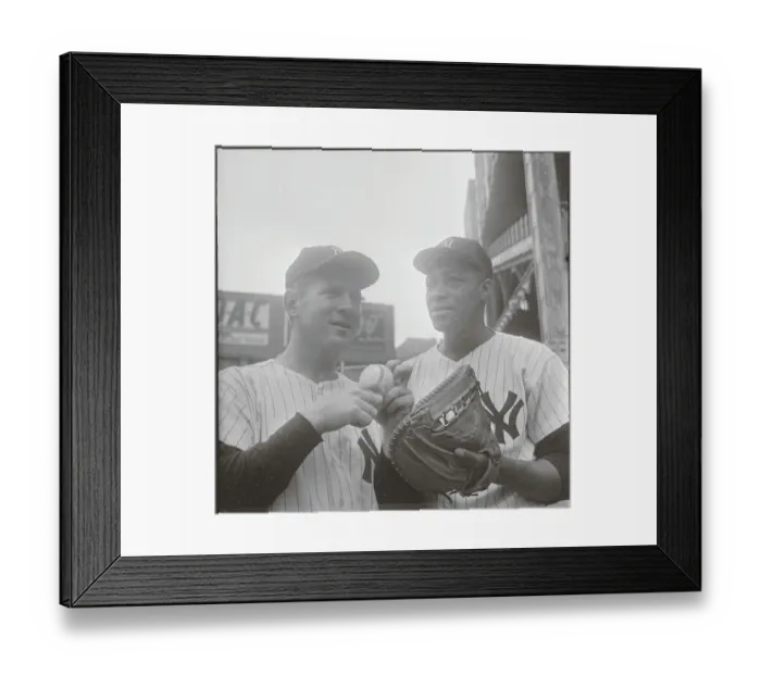 Framed Print : Whitey Ford and Elston Howard Framed Print : Whitey Ford and Elston Howard