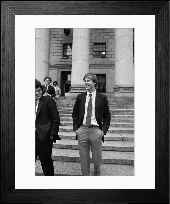 Framed Print : Red Auerbach and Danny Ainge Leaving Court Framed Print : Red Auerbach and Danny Ainge Leaving Court