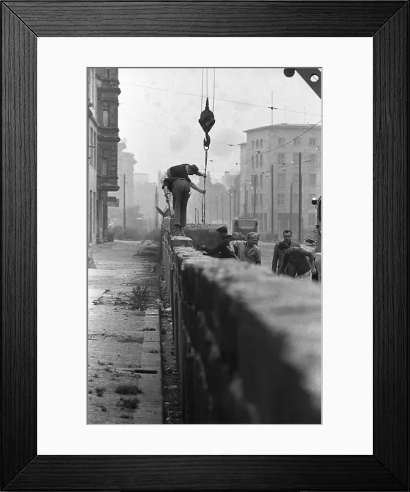 Framed Print : Building Up The Berlin Wall Framed Print : Building Up The Berlin Wall