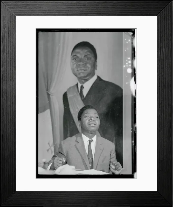 Framed Print : Moise Tshombe at Press Conference Framed Print : Moise Tshombe at Press Conference