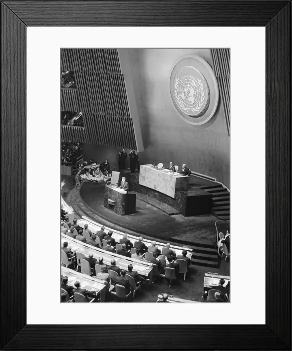 Framed Print : Speaking About the Berlin Crisis Framed Print : Speaking About the Berlin Crisis