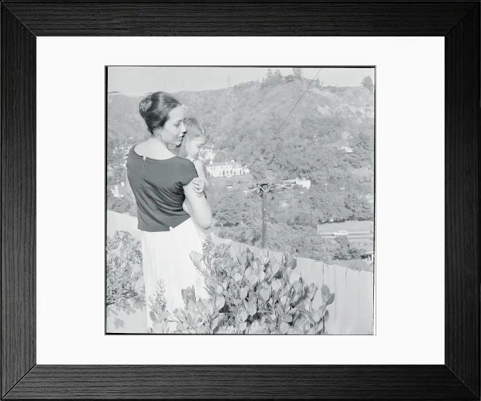 Framed Print : Christian Brando with His Mother Framed Print : Christian Brando with His Mother