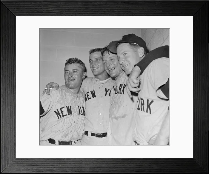 Framed Print : New York Yankees Celebrating Framed Print : New York Yankees Celebrating