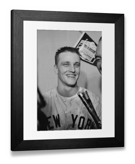 Framed Print : Roger Maris Smiling Over Victory Framed Print : Roger Maris Smiling Over Victory