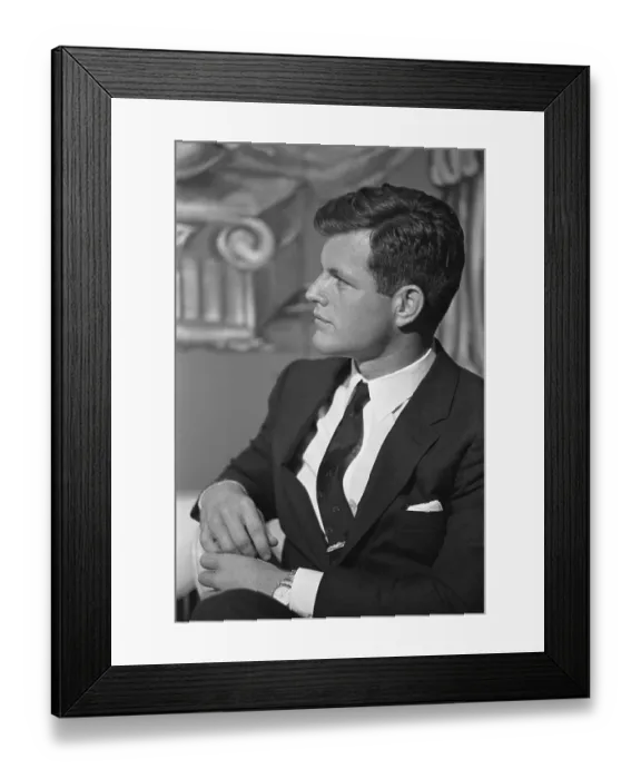 Framed Print : Portrait of Edward Moore Kennedy Framed Print : Portrait of Edward Moore Kennedy