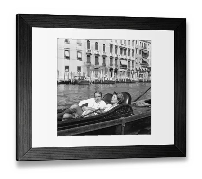 Framed Print : Hayworth And Merrill In Venice Framed Print : Hayworth And Merrill In Venice