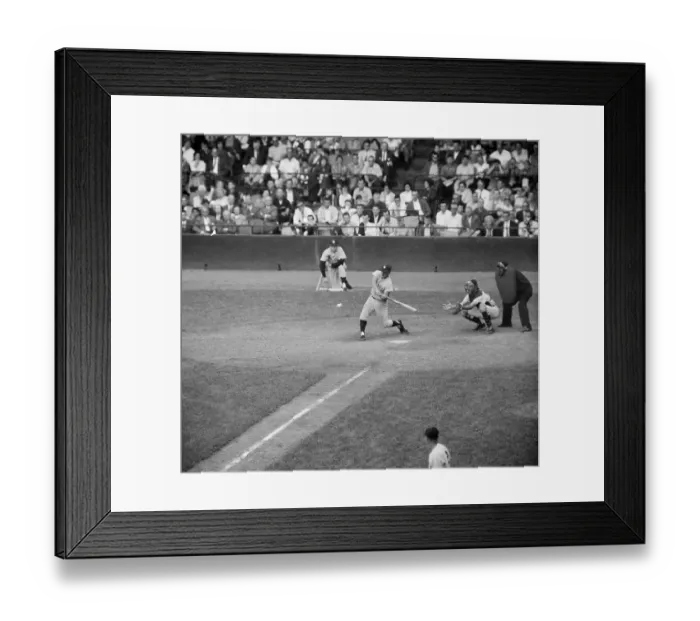 Framed Print : Roger Maris Hitting Home Run