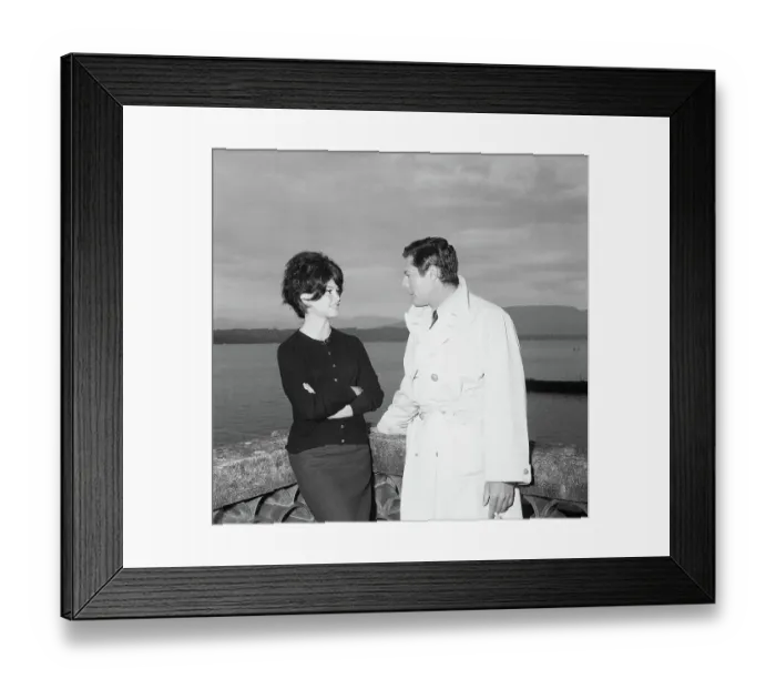 Framed Print : Marcello Mastroianni and Brigitte Bardot Framed Print : Marcello Mastroianni and Brigitte Bardot