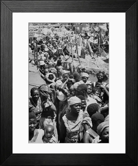 Framed Print : Refugee Camp, Congo Framed Print : Refugee Camp, Congo