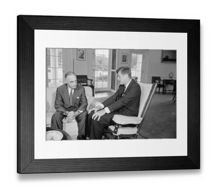 Framed Print : President John Kennedy and Lucius Clay