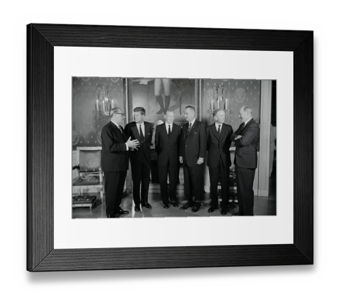 Framed Print : John F. Kennedy with Foreign Ministers Framed Print : John F. Kennedy with Foreign Ministers