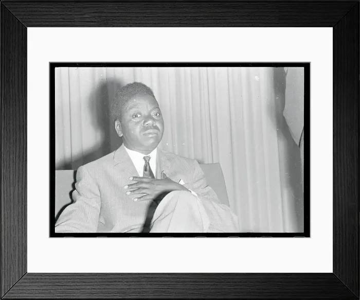 Framed Print : Portrait of Moise Tshombe Framed Print : Portrait of Moise Tshombe