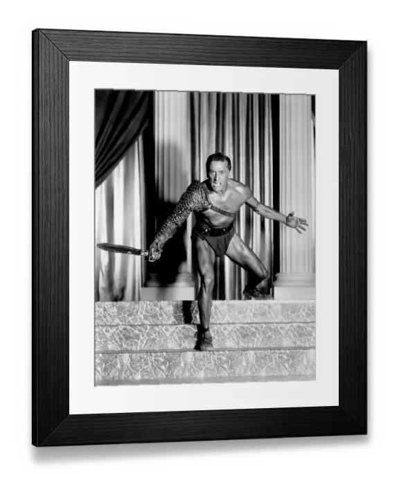 Framed Print : Kirk Douglas as Spartacus Framed Print : Kirk Douglas as Spartacus