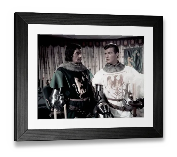Framed Print : Roger Moore and Anthony Dawson in Scene from Ivanhoe Framed Print : Roger Moore and Anthony Dawson in Scene from Ivanhoe