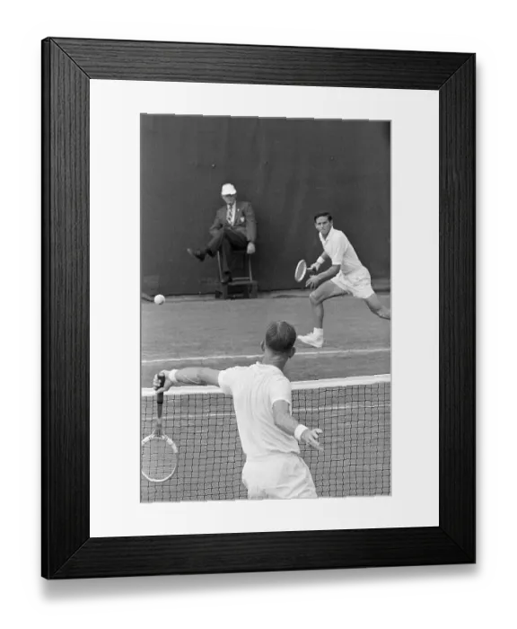 Framed Print : Rod Laver and Roy Emerson in the U.S. Open Framed Print : Rod Laver and Roy Emerson in the U.S. Open