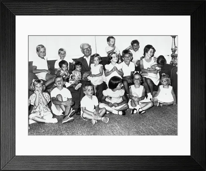 Framed Print : Joseph P. Kennedy with Grandchildren Framed Print : Joseph P. Kennedy with Grandchildren