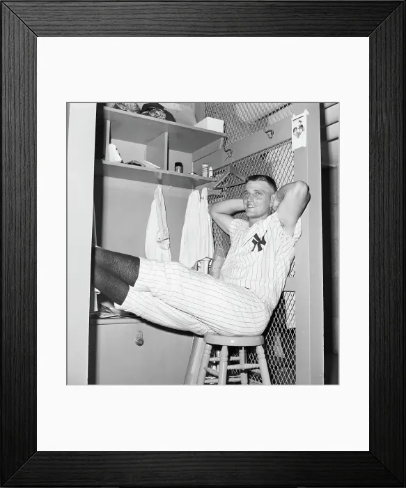 Framed Print : R.Maris Seated W / Arms Behind His Head Framed Print : R.Maris Seated W / Arms Behind His Head